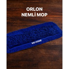Elarque 60 cm Nemli Mop Orlon Mavi Nem Alıcı Otel Temizlik Yer Kurulama