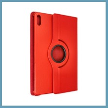 Bezos Huawei Matepad Air 11.5 Kılıf 360 Tablet Deri Kılıf - Kırmızı MBT06
