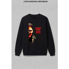 Zoka Wear Dawn Of The Dead Baskili U Ön Baskılı Bisiklet Yaka Sweatshirt