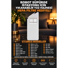 Roborock Qrevo C / L / S / C Pro / L Pro / Master / MaxV / Pro Uyumlu Yıkanabilir Plastik Robot Süpürge Toz Haznesi, Toz Torbası Yerine