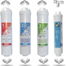 Ropurewater Gökay Su Arıtma Kapalı Kasa 12 Inç Su Arıtma Cihazı Filtresi Inline 4 Aşamalı Nsf Onaylı Filtre Seti