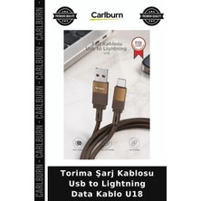 Carlburn Özel Üretim Torima Şarj Kablosu USB To Lightning Data Kablo U18 Elektronik Mobil Aksesuar