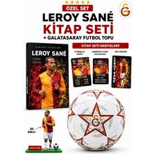 Galatasaray Leroy Sané Kitap Seti + No:5 Futbol Topu | Poster, Kart ve 3D Biblo Hediyeli
