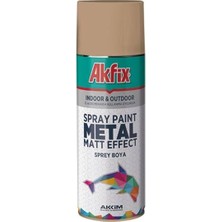 Akfix Sprey Boya Metal Mat Bronz Altın Efect Sprey Boya 400 ml