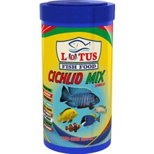 Lotus Cichlid Mix Granül 1000 ml Astaxanthin ve Algea ile Yüksek Proteinli Balık Yemi