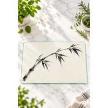 Tek Dal Bambu — 25 × 35 cm Tekli Cam Kesme ve Servis Tahtası