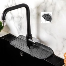 Mapple Home Elastik Musluk Mat Su Tutucu Düzenleyici Silikon Kaydırmaz Mutfak Banyo Lavabo Tezgah Üstü Mat 36X14