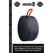 Armoris Delux Serisi Elektronik Teknolojik Alet Bağlantılı Ürün Mi Outdoor Siyah Mini Bluetooth Hoparlör
