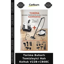 Carlburn Özel Üretim Torima Buharlı Temizleyici Halı Koltuk V22B+CB08C Mutfak Cihazı Pratik Alet Ev Temizliği