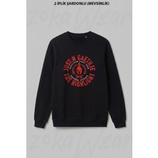 Zoka Wear Highlight Ufc Mma Justin Gaethje Ön Baskılı Bisiklet Yaka Sweatshirt