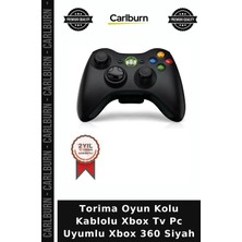 Carlburn Premium Torima Oyun Kolu Kablolu Xbox Tv Pc Uyumlu Xbox 360 Siyah Eğlence Masaüstü