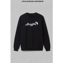 Zoka Wear Yamac Parasutu - Paragliding 4 Ön Baskılı Bisiklet Yaka Sweatshirt