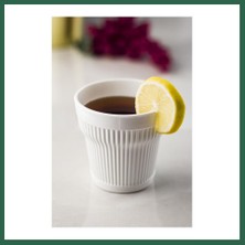 Vintessy Vıntessy Akrilik Beyaz 6'lı Kısa Bardak & Su Meşrubat Kahve Yanı Bardağı 300 ml ( Cam Değildir ) BZS01