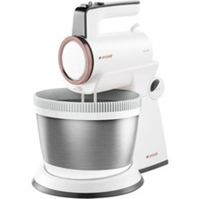 Arçelik MK6046 Beyaz Standlı Mikser 3 Litre Kapasiteli Ergonomik Tasarım ve 4 Kademeli Hız Ayarı