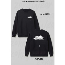 Zoka Wear Yamac Parasutu - Paragliding Baskili Ön Arka Baskılı Bisiklet Yaka Sweatshirt