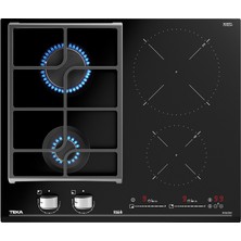 Teka Jzc 64322 Abc Bk 60 cm Kristal Cam Gazlı & İndüksiyonlu Ocak - Döküm Izgara - 3600 W Güç