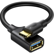UGREEN USB-C to USB-A 3.0 OTG Dönüştürücü Adaptör, Siyah, 30701