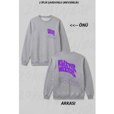 Zoka Wear Im Love Electrıc Wızard Ön Arka Baskılı Bisiklet Yaka Sweatshirt