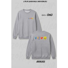 Zoka Wear We Love Tenis Ön Arka Baskılı Bisiklet Yaka Sweatshirt
