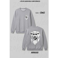 Zoka Wear Alpacino The Godfather B Ön Arka Baskılı Bisiklet Yaka Sweatshirt