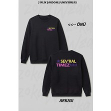 Zoka Wear Sev Ral Timez Gravity Falls Ön Arka Baskılı Bisiklet Yaka Sweatshirt