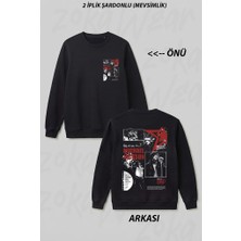 Zoka Wear Pop Un Krali Michael Jackson Ozel Ön Arka Baskılı Bisiklet Yaka Sweatshirt