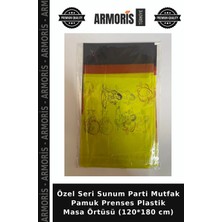 Armoris Özel Seri Sunum Parti Mutfak Pamuk Prenses Plastik Masa Örtüsü (120*180 Cm)