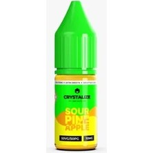 Crystalize Pineapple Sour Ice 10ML / 35MG Salt Aroma – Ananas, Ekşi Meyve ve Buz Aromalı