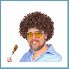 Bezos Bob Ross Bonus Peruk Kahverengi Renk 120 gr MBT06
