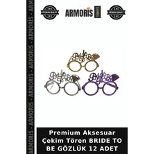 Armoris Premium Aksesuar Çekim Tören Brıde To Be Gözlük 12 Adet