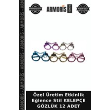 Armoris Özel Üretim Etkinlik Eğlence Stil Kelepçe Gözlük 12 Adet
