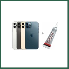 Vintessy Vıntessy iPhone 12 Pro Max Uyumlu Arka Batarya Pil Kapağı Gümüş (B BZS01