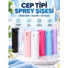 Mucit Home Doldurulabilir Taşınabilir Renkli Parfüm Kolanya Şişesi Plastik Cep Sprey Kutu
