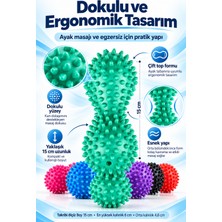 Mucit Home Dikenli Egzersiz Topu El Ayak Topuk Dikeni Masaj Duyu Topu Tetik Noktası Tedavisi Derin Nokta Masajı