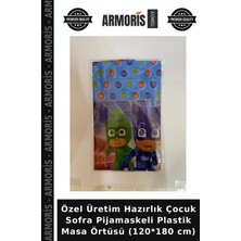 Armoris Özel Üretim Hazırlık Çocuk Sofra Pijamaskeli Plastik Masa Örtüsü (120*180 Cm)