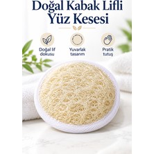 Mucit Home Yüz Kesesi Doğal Kabak Kese Lif Peeling Lifi