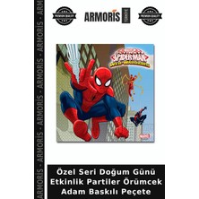 Armoris Özel Seri Doğum Günü Etkinlik Partiler Örümcek Adam Baskılı Peçete