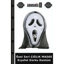 Armoris Özel Seri Çığlık Maske Kıyafet Korku Kostüm