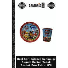 Armoris Özel Seri Eğlence Sunumlar Sunum Karton Tabak Bardak Paw Patrol 8’li