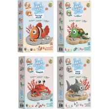 Fen Toys 04111 Art Clay Deniz Canlıları Süper Hafif Kil(Belirtilen , Tekli Satış Için Adet Idır.)