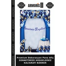 Armoris Premium Dekorasyon Pano Afiş Sünnetimize Hoşgeldiniz Kaligrafi Banner