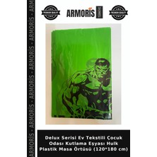 Armoris Delux Serisi Ev Tekstili Çocuk Odası Kutlama Eşyası Hulk Plastik Masa Örtüsü (120*180 Cm)