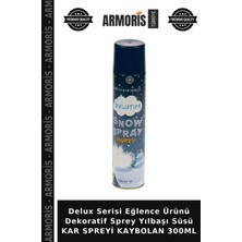 Armoris Delux Serisi Eğlence Ürünü Dekoratif Sprey Yılbaşı Süsü Kar Spreyi Kaybolan 300ML