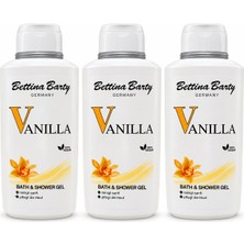 Bettina Barty Vanilla Vanilya Kokulu Banyo ve Duş Jeli 3 x 500 ml