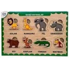 Ca 3213 Ahşap Bul-Tak Vahşi Hayvanlar