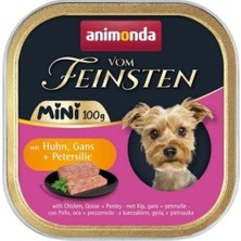 Animonda Von Feinsten Tavuk ve Kaz Etli Mini Irk Yetişkin Köpek Konservesi 100 gr