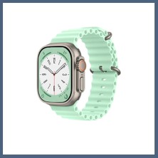 Bezos Watch 42MM Uyumlu Ocean Kordon - Açık Yeşil BZS10
