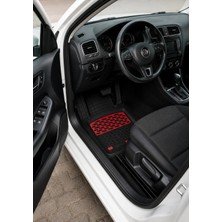 Volskwagen Caddy 2015-2020 Universal Havuzlu Paspas Takımı (Kırmızı)