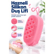 Mucit Home  Silikon Hazneli Duş Lifi – Masajlı ve Yumuşak Kese