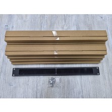 Lande 19 Rack Kabinet Için 1 U Fırçalı Kablo Organizer 5 Adet